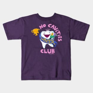 Cute Tooth art - No Cavities Club funny dentist gifts Kids T-Shirt